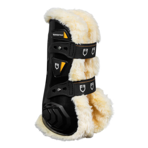 Equestro Spider Man tendon boots with synthetic sheepskin