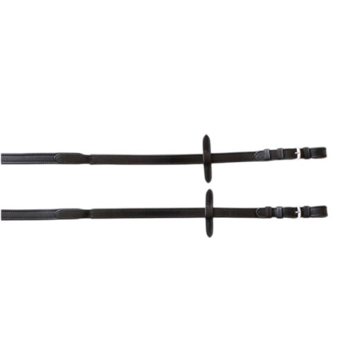 HB Showtime leather reins with Hidden stops 996 - Image 2