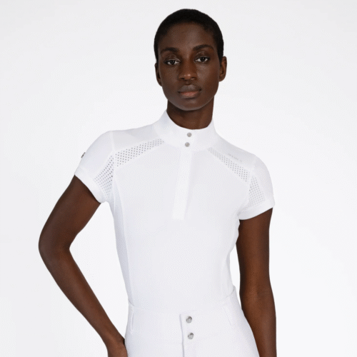 Aveen Show Shirt (White)- Maximilian Equestrian